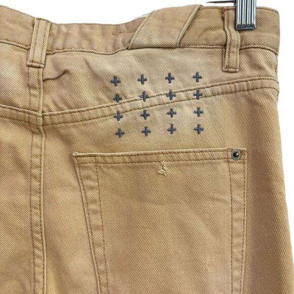 Ksubi Men’s Tan Chitch Button Fly Beige Tan Sandstorm Tapered Jeans Size 29 - Picture 9 of 13